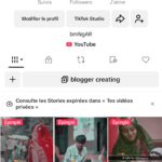 Compte tiktok 105k abonné
